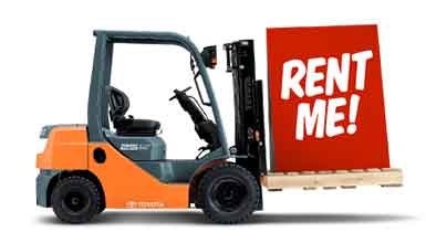 Toyota Forklift Rental Red Box