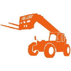 Telehandler Icon Orange